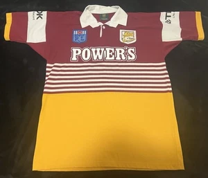 Brisbane Broncos Retro NSWRL Jersey Powers TDK 2XL New Without Tags - Picture 1 of 4