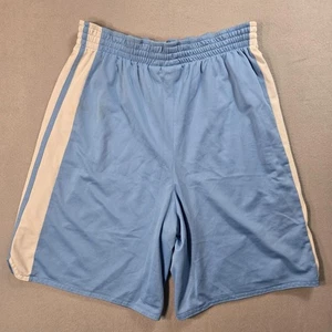 Pantaloncini sportivi Bugle Boy uomo XL blu chiaro bianco maglia atletica con coulisse palestra - Foto 1 di 14