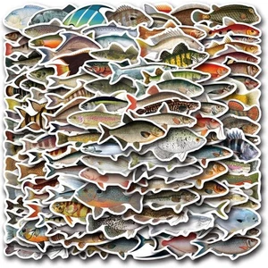110 Pcs Fish Stickers for Girls Kid Teens Boys Adults,Marine Organism Stickers - Picture 1 of 6