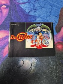 Dr. Chaos Nintendo NES Manual Only ~ Instruction Booklet