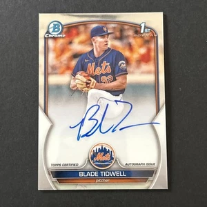 2023 BLADE TIDWELL BOWMAN CHROME 1ST AUTOGRAPH BASEBALL NY METS AUTO RC ⚾ 🔥 - Picture 1 of 7