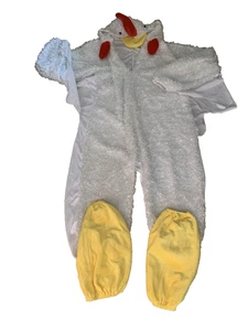 Adulto Talla Única De Lujo Blanco Gallo Pollo Halloween Disfraz Hombres Mujeres Adolescentes - Imagen 1 de 9