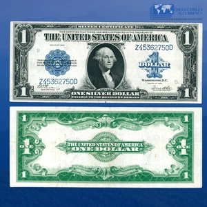 1923 $1 Silver Certificate Large Size "HORSEBLANKET", VF++ Condition, #62750 - Picture 1 of 1
