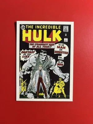 Tarjetas de portada de primera edición de Marvel Superheroes 1984 The Incredible Hulk #9 Foto 1 de 2