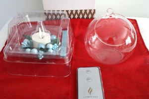 Luminara - Real Flame Effect Candle Tea Light Candle Berry Ornament With Remote - Picture 1 of 6