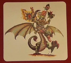 Warhammer Fantasy Schlachten 4. Edition ERSATZKARTE Ork Schamane auf Wyvern - Bild 1 von 6