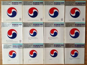Lot of 69 Korean Air Lines timetables 1990-2006 timetable schedule - Picture 1 of 7