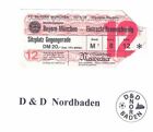 Bilet / Bilet wstępu 77/78 1. Liga Bayern Monachium - E. Braunschweig