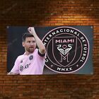 Inter Miami Cf Leo Messi Flag 3X5 Ft The Herons Mls Fans Stadium Sign Banner
