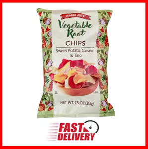 Trader Joe's Vegetable Root Chips 7.5 oz Bag Sweet Potato Cassava & Taro - Picture 1 of 1
