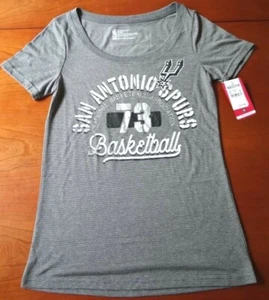 Camiseta para mujer NBA San Antonio Spurs manga corta a rayas talla S - Imagen 1 de 4