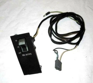 1971 1972 1973 Chrysler New Yorker Rear Defog Defogger Switch, Bezel & Harness - Picture 1 of 5