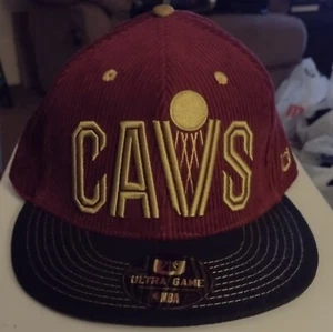 Cleveland Cavaliers Ultra Game Corduroy Snapback Cap Wine/Gold/Black OSFM - Picture 1 of 7