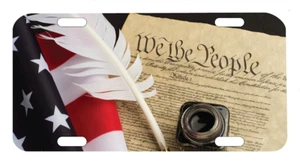 We the People American Flag License Plate Auto Tag - Picture 1 of 1