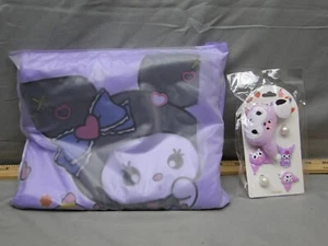 New Sanrio Kuromi My Melody Hello Kitty Raincoat Youth 4xl with Shoe Charms - Picture 1 of 6