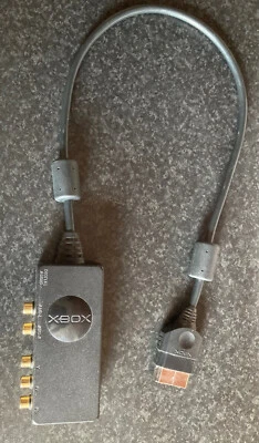 Microsoft Original XBox AV adaptor, X08-25301, including cables - Image 1 of 4