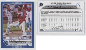 2022 Topps Series 1 Future Stars Royal Blue Jazz Chisholm Jr #6