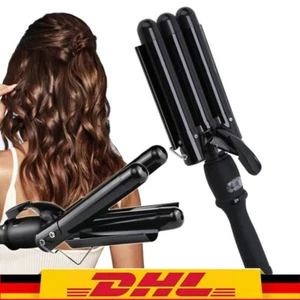 Lockenstab 3 Fässer Welleneisen Profi Lockenwickler für Lange/Kurze Haare NEU DE - Bild 1 von 11