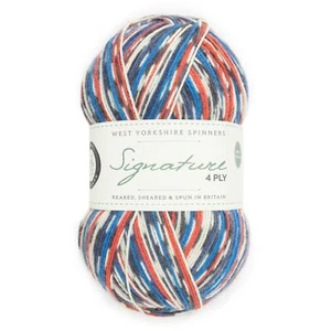 West Yorkshire Spinners Signature 4 Ply Yarn Wool 100g - Swallow (1168) - Picture 1 of 4