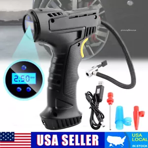 Gonfiatore Pneumatici Auto Digitale 12V Pompa Compressore Aria Pneumatici Senza Fili Ricaricabile USB - Foto 1 di 12