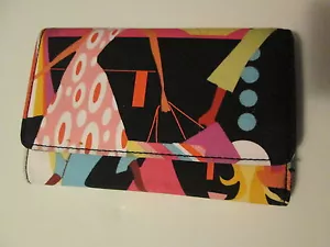 Girlie Novelty Print Tri-Fold Wallet, Multi-Color, NEW - Picture 1 of 3