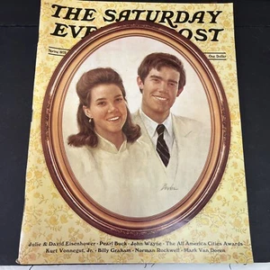 Saturday Evening Post, Spring 1972, Kurt Vonnegut, John Wayne, Norman Rockwell - Picture 1 of 11