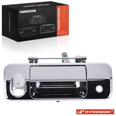 Manija de puerta trasera cromada con orificio de cámara trasera para Toyota Tundra 2007 2008-2013 Foto 1 de 4