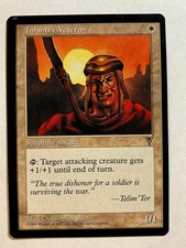 INFANTRY VETERAN Visions 1997 Magic The Gathering MTG Common White HP