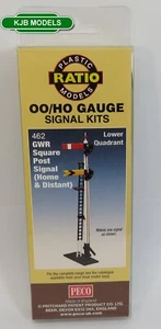 BNIB OO Gauge Ratio 462 GWR Home and Distant Signal - Plastic Kit - Picture 1 of 2