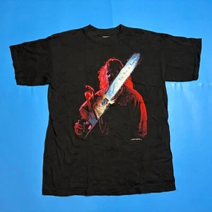 Vintage 1997 Texas Chainsaw Massacre Horror T-Shirt Leatherface Blue Grape in XL - Bild 1 von 3