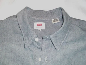 Camisa de manga larga Levi's White Tab para hombre en algodón gris talla L - Imagen 1 de 8