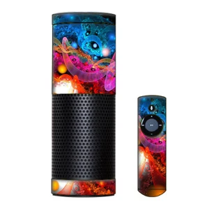 Skin Decal Vinyl Wrap for Amazon Echo Device / Fractal Colors - Picture 1 of 1