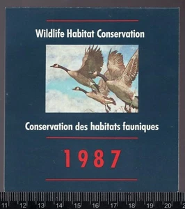 1987 #FWH3 Canada Federal Wildlife Habitat Conservation stamp MNH Cv$25 - Picture 1 of 1