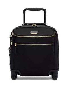 NEW Tumi VOYAGEUR LEGER OXFORD COMPACT 4 Wheel Carry-On Case - BLACK w/ GOLD - Picture 1 of 10