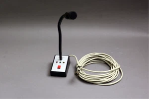 Tischmikrofon Mikro für Flugfunkgerät Bodenstation VHF/AM Transreceiver Kabel - Bild 1 von 1