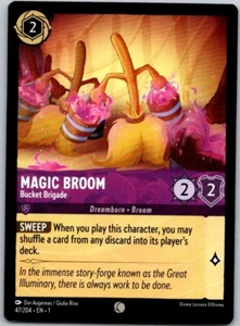 Disney Lorcana Magic Broom Bucket Brigade The First Chapter Free Shipping! - Picture 1 of 1