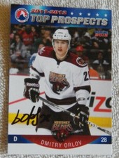 Washington Capitals Dmitry Orlov Signed 11/12 AHL Top Pros Hershey Bears Card