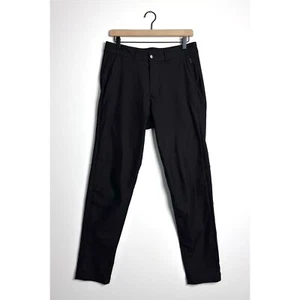 LULULEMON Mens Commission Pants Slim Warpstreme Black Tapered Leg size 30 - Picture 1 of 9