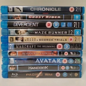 Action / Adventure Blu-ray Bulk Bundle Lot 10 Movies Region B Chronicle Avatar + - Picture 1 of 21