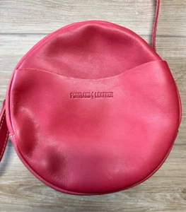 Portland Leather Goods Circle Crossbody Large in PINK - Picture 1 of 7