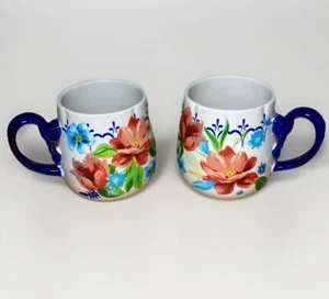 The Pioneer Woman Coffee Mug Spring Bouquet Floral Stoneware (2) 16 oz. - Picture 1 of 6