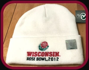 WISCONSIN BADGERS RICHARDSON 2012 ROSE BOWL STOCKING CAP ADULT ONE SIZE FITS ALL - Picture 1 of 3