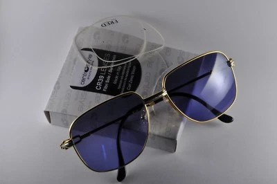 Óculos de sol vintage NOS Fred Zephir 58[ ]17 dos anos 80/90 ouro e platina NOVO - Imagem 1 de 4