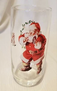VINTAGE COCA COLA HADDON SUNDBLOM WEIHNACHTSMANN GLAS - Bild 1 von 5