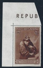 1944 SAN MARINO, n° 277 Pro Case Popolari MNH/** RARA VARIETA'