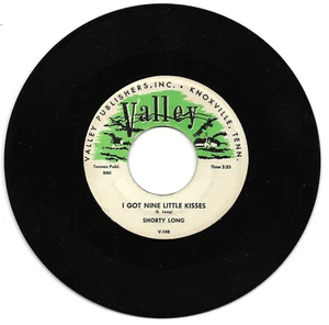 SHORTY LONG-VALLEY108 ROCKABILLY 45 RPM I GOT NINE LITTLE KISSES VG+ PLAYS GREAT - Imagen 1 de 1
