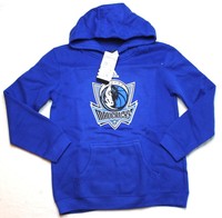 NBA Dallas Mavericks Youth Boys Team Logo Hoodie Fleece Blue New NWT