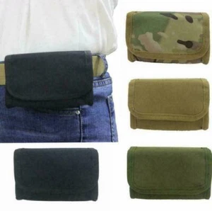 Tactical 10 Round Belt Shotgun Shell Ammo Molle Pouch Waist Bag Holder 12 Gauge - Picture 1 of 18