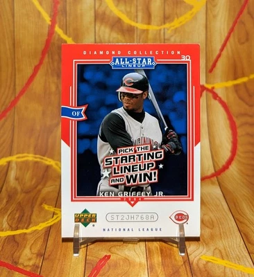 2004 Ken Griffey Jr Upper Deck Diamond Collection All-Star Lineup #AS-KG Reds - Image 1 of 2