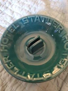 HOTEL STATLER NYC VINTAGE Ceramic Ashtray Advertising Tobacciana 5" Round MCM - Picture 1 of 5